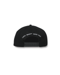 Fortune Script Snapback Hat in Black